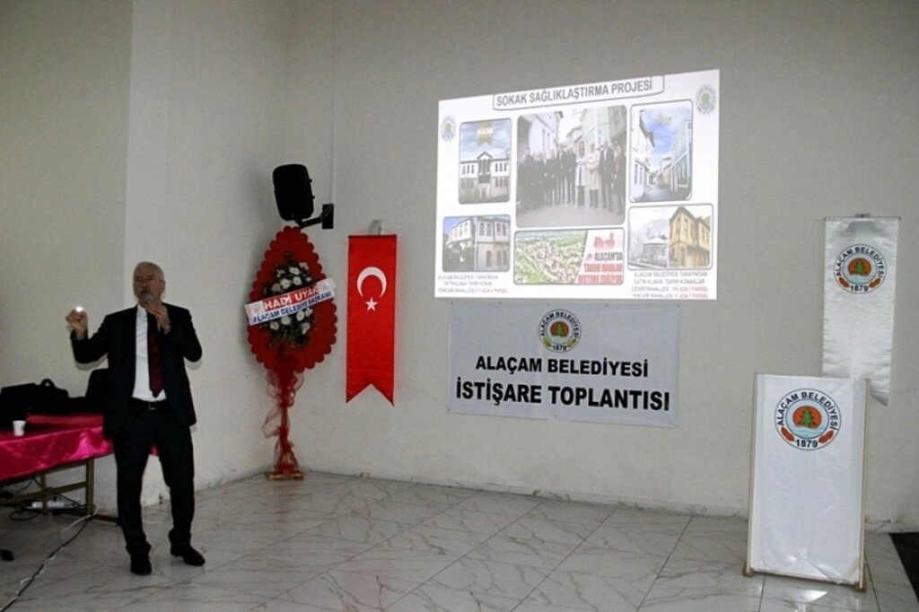 ALAÇAM BELEDİYE BAŞKANI HADİ UYAR MUHTARLAR İLE İSTİŞARE TOPLANTISINDA BİR ARAYA GELDİ