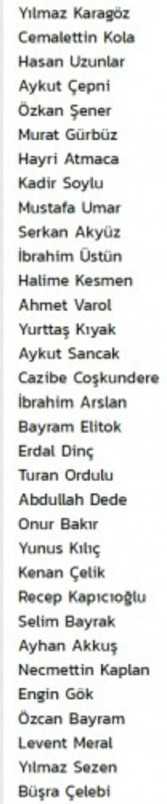 İlkadım AK Parti - MHP Belediye Meclis üyesi aday listesi