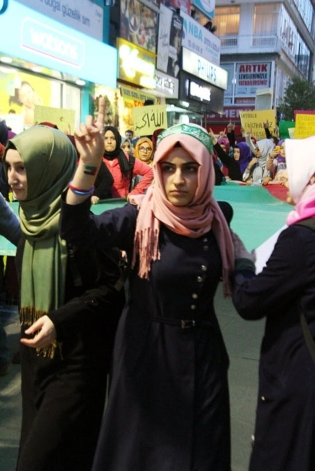 Samsun İmam Hatip Lisesi öğrencileri'nden Mescid-i Aksa yürüyüşü