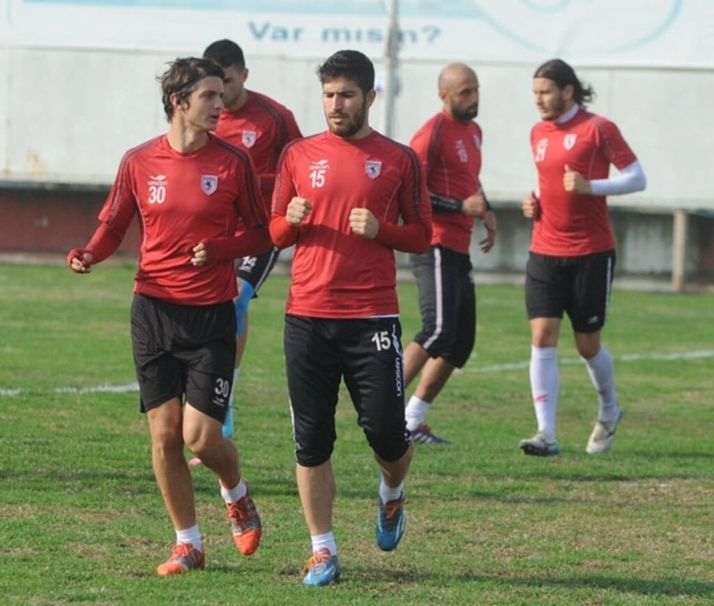Samsunspor'da neşeli idman