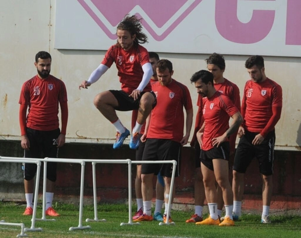 Samsunspor'da neşeli idman
