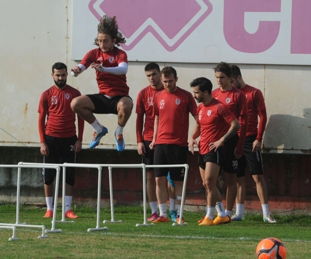 Samsunspor'da neşeli idman