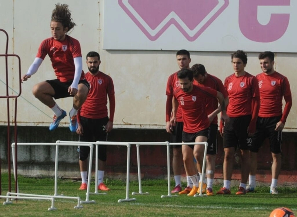 Samsunspor'da neşeli idman