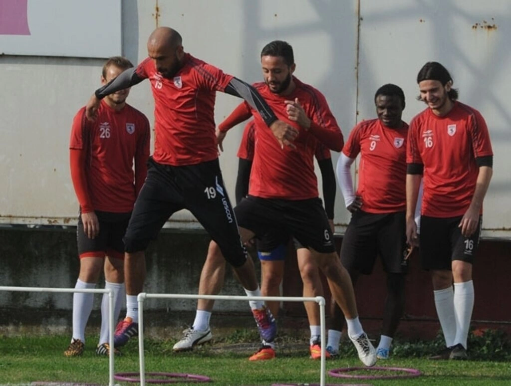 Samsunspor'da neşeli idman