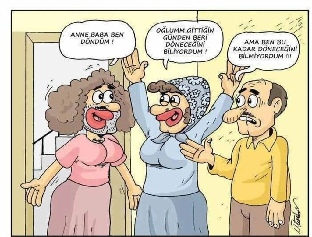 Sanal alemde dolaşan komik resimler