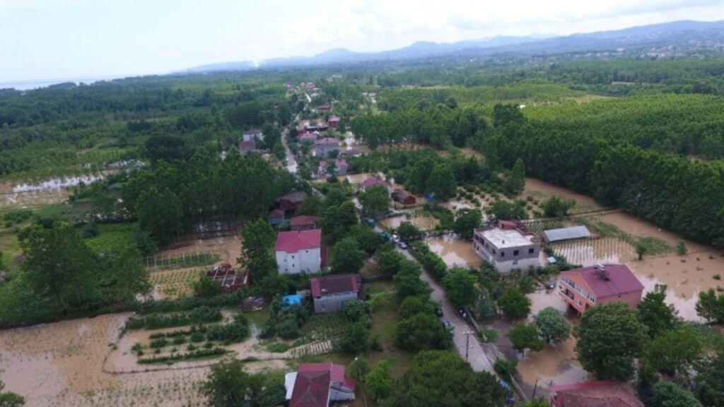 Samsun'da sel ve heyelan