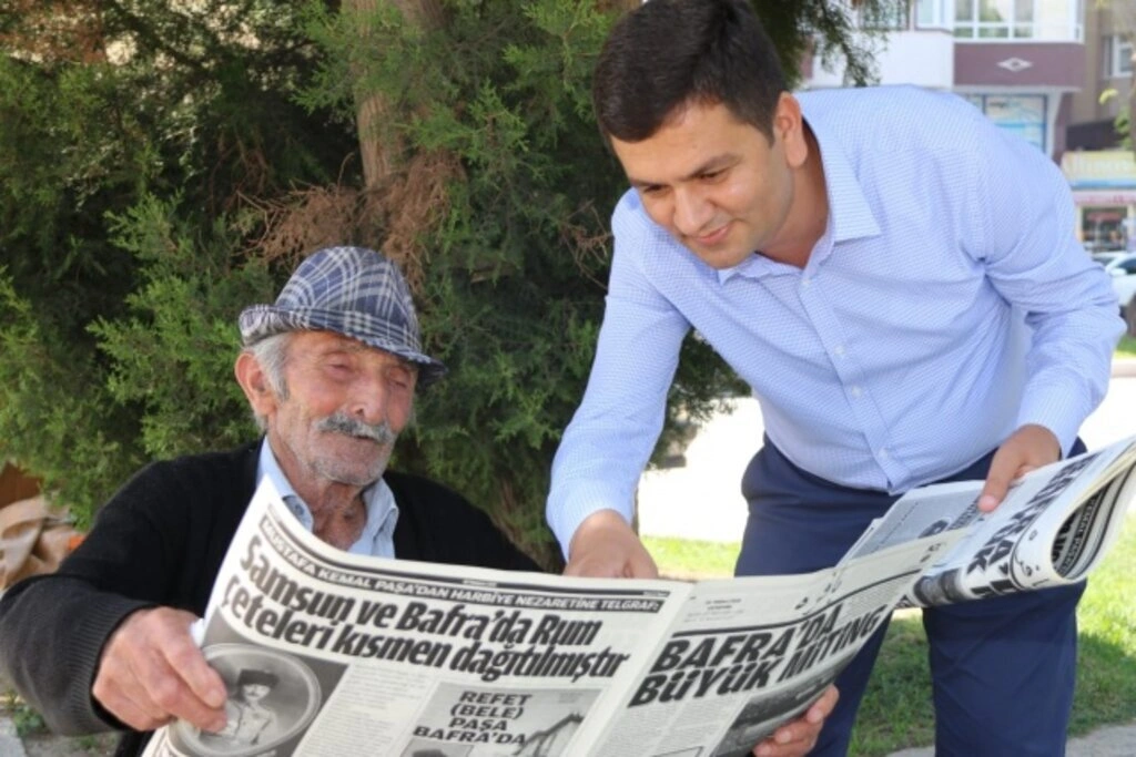 100. yıl gazetesine Bafralılardan yoğun ilgi
