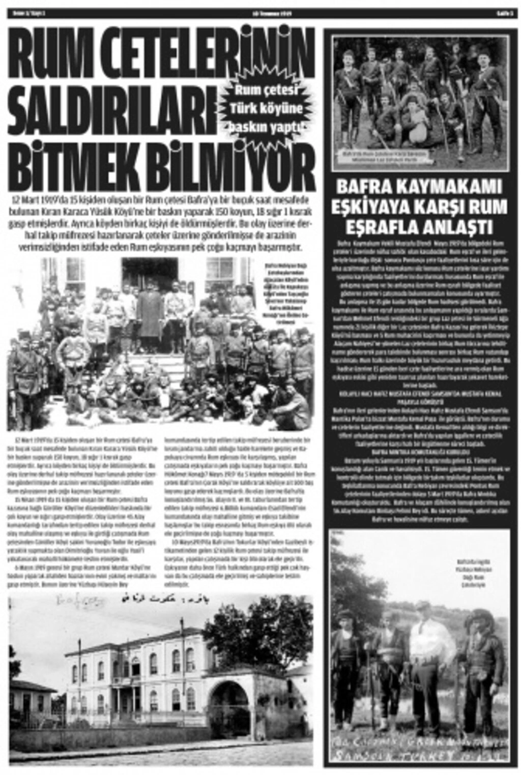 100. yıl gazetesine Bafralılardan yoğun ilgi