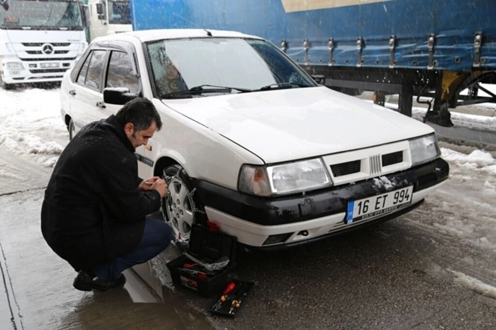 Samsun'dan kar manzaraları