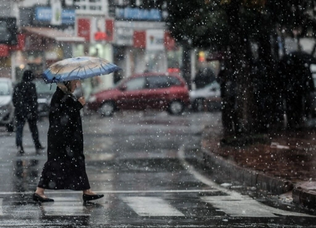 Samsun'dan kar manzaraları