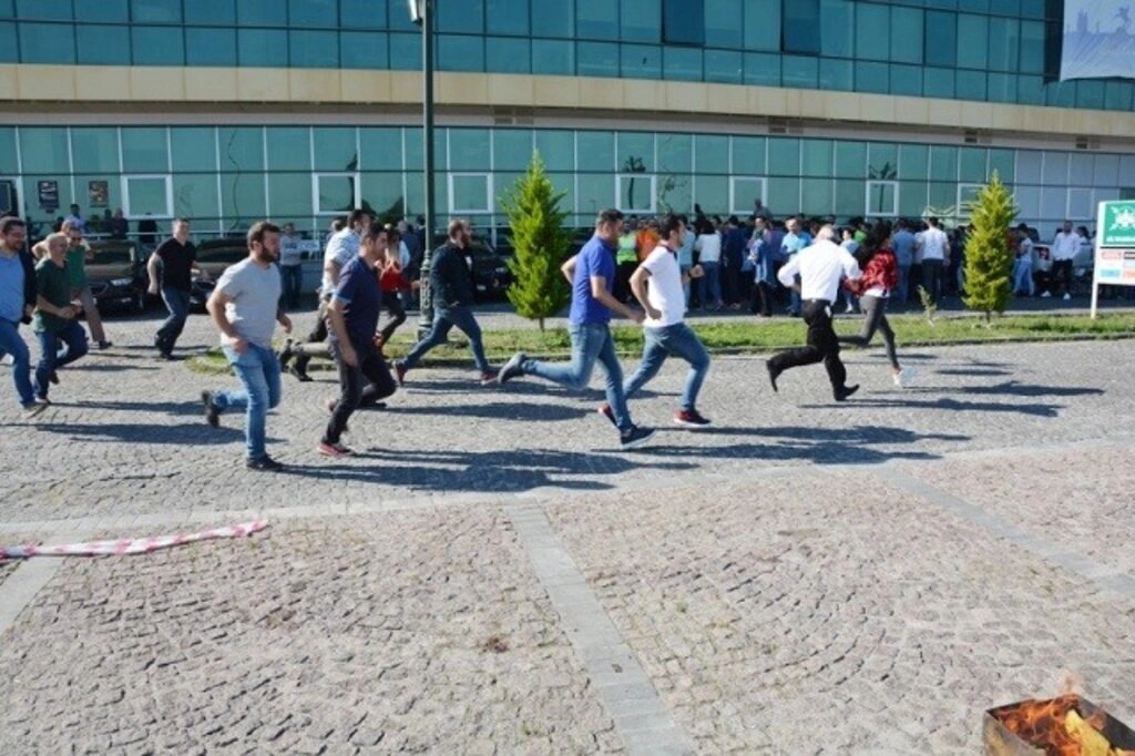 YEDAŞ’ta yangın tatbikatı