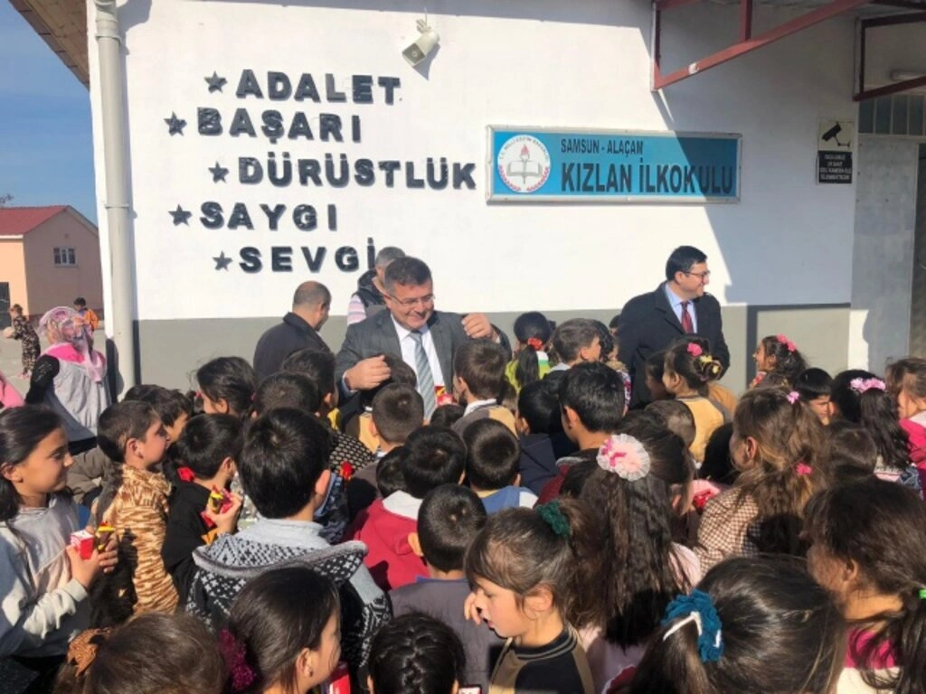 Alaçam Kızlan İlköğretim Okulu’nun onarımı ve eksikleri tamamlandı