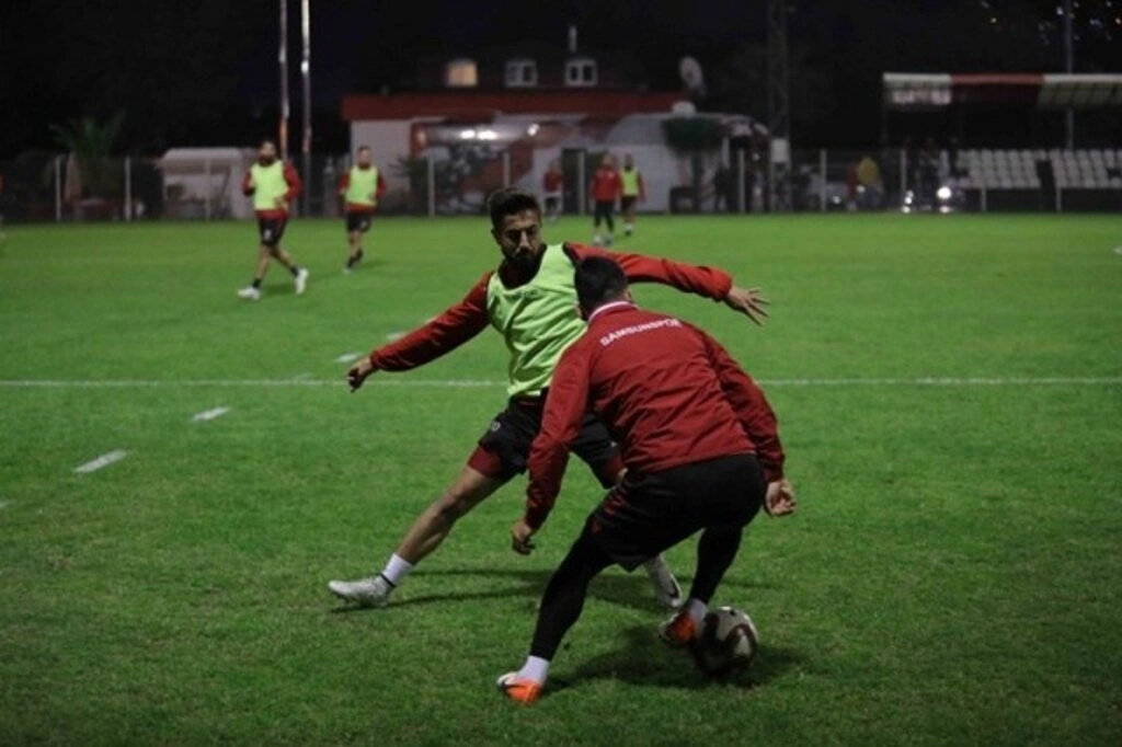 Samsunspor Çorum Belediye maçının hazırlıklarını sürdürüyor