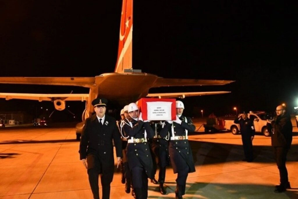 Şehit Kemal Sayar'ın naaşı Samsun'da