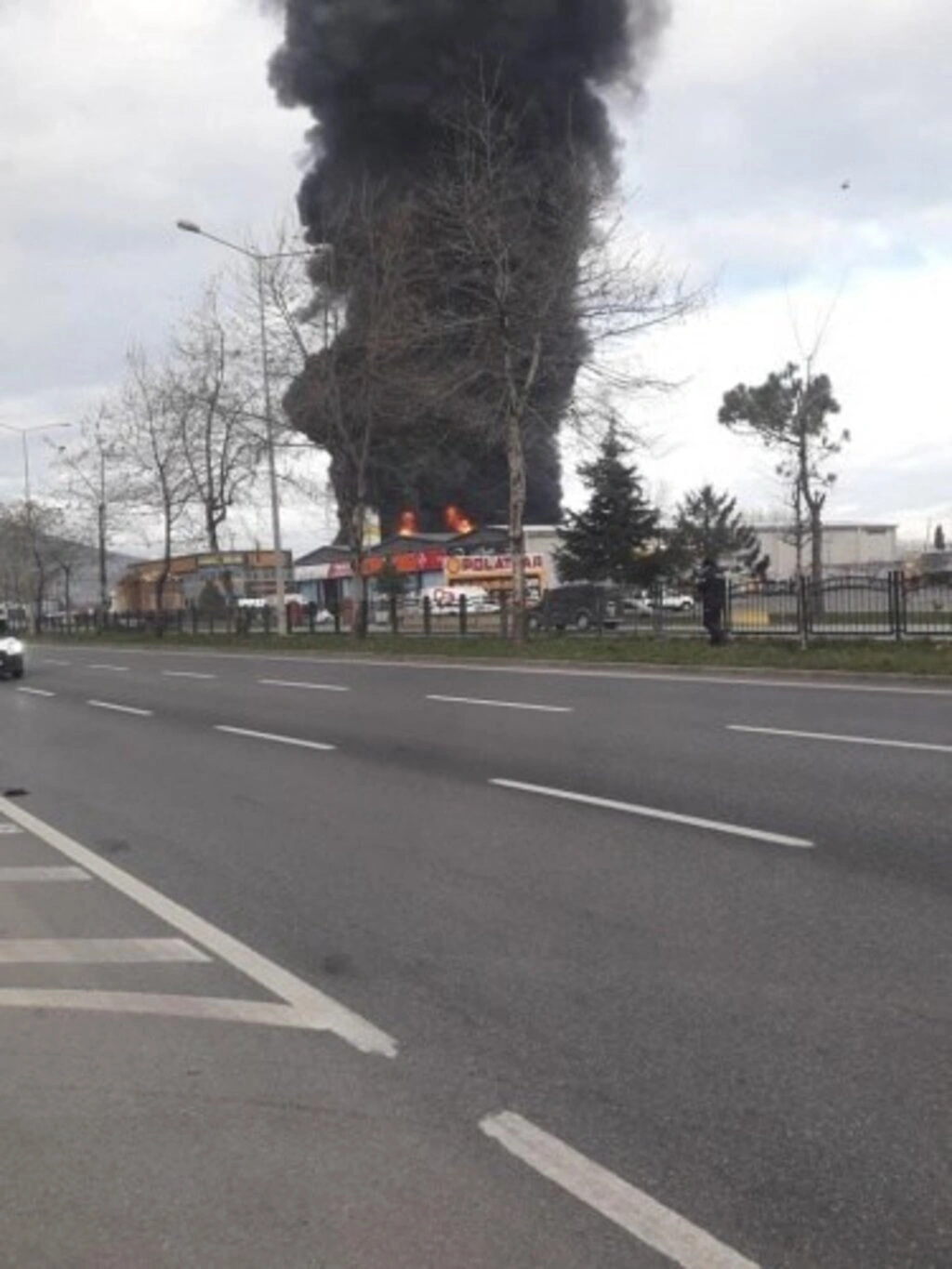 Tekkeköy Kirazlık'ta yangın