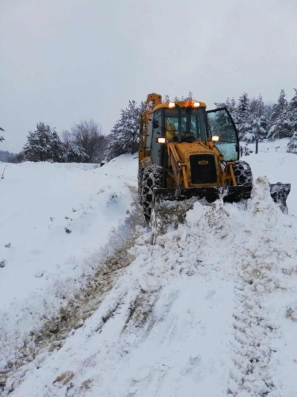 Alaçam'da Karla Mücadele