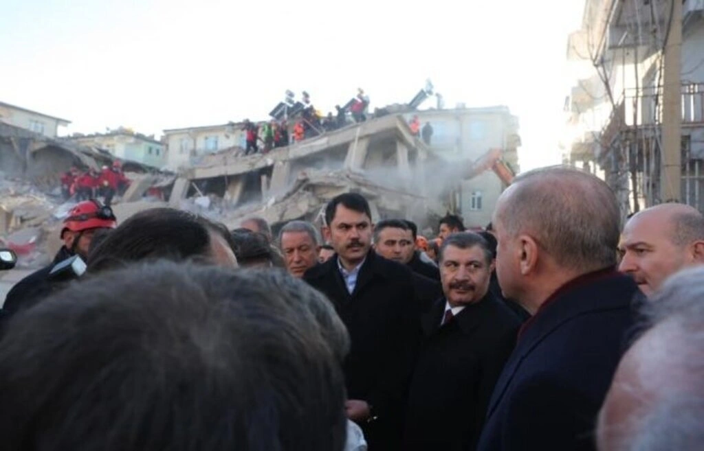 Cumhurbaşkanı Erdoğan deprem bölgesinde