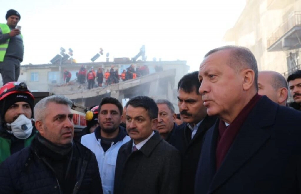 Cumhurbaşkanı Erdoğan deprem bölgesinde