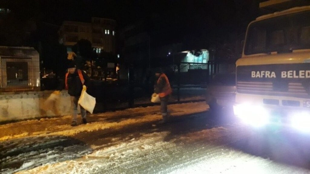 Bafra'da Karla Savaş